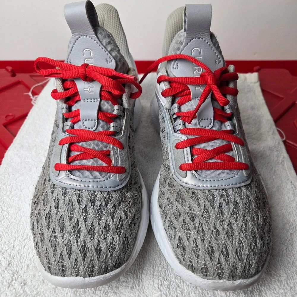 Under Armour Curry Flow‎ 9 Team White Red Basketball 2022 Men's 8 Women's 9.5